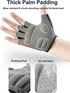 Gants de cyclisme pour hommes et femmes, gants de vélo pour hommes, gants de VTT rembourrés, accessoires de vélo - Product Image 4