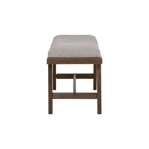 Banco Rústico Moderno de Madera Maciza para 2 Personas con Asiento Acolchado Tapizado para Dormitorio, Comedor y Cocina - Product Image 3