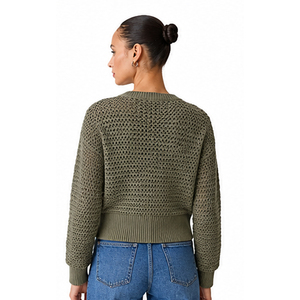 Top Design Women's Casual Wool/Cashmere <b>Varsity</b> <b>Cardigan</b> Sweater Front Logo Knit O-Neck Autumn Sweater - Product Image 6