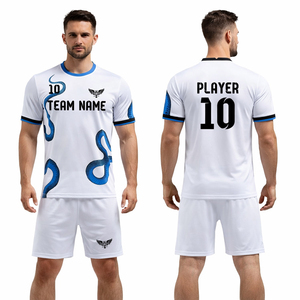 Custom Soccer Jersey Set Men Breathable Football Uniform Team <b>Kit</b> Personalized Name Number Sportswear Training Match Wear - Product Image 1