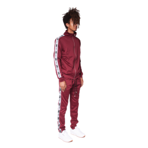 <b>Men's</b> Green Solid Eco-Friendly Quick Dry Tracksuit Full Sleeve <b>Turtleneck</b> Zipper Sporty Jogging Pants <b>White</b> Side Stripes 100% - Product Image 5