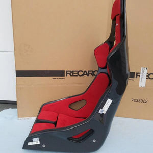 Asiento Deportivo RECARO PODIUM de Fibra de Carbono, Izquierdo/Derecho, Rojo y Negro, Cuero, Nuevo - Product Image 1