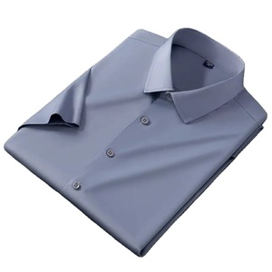 Camisa Elegante de Manga Corta para Hombre, Última Moda de Verano, Alta Calidad, Venta al Por Mayor, Diseño Personalizado OEM, Satén Ecológico Formal - Product Image 6