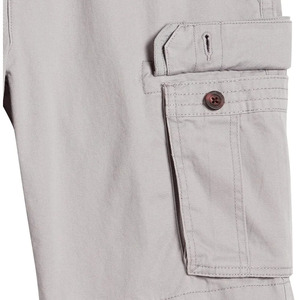 Shorts cargo pour hommes de haute qualité, design haut de gamme, 100% coton respirant, taille élastique, séchage rapide, fabriqués au Pakistan. - Product Image 4