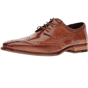 Botas de Hombre de Piel Genuina Marrón, Planas, Casuales, Formales, de Lujo, Transpirables, Ligeras, Duraderas, con Cordones, Venta al Por Mayor OEM - Product Image 1
