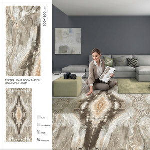 กระเบื้องพอร์ซเลนเคลือบด้านลายหินอ่อนสีขาวโบราณ Statuario ขนาด 900x1800 มม. ทนกรด ต้านเชื้อแบคทีเรีย กันลื่น สำหรับตกแต่งภายใน - Product Image 6