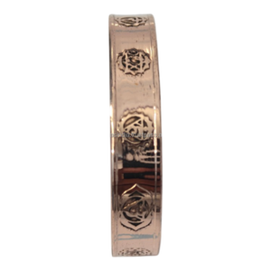 Seven Chakra Engraved Modern Eco-friendly Pure Copper <b>Magnetic</b> <b>Therapy</b> <b>Bracelet</b> Triple Magnet Energy Balance for Meditation - Product Image 4