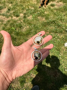 Colgante de Moissanita Giratorio con Diseño de Globo, Chapado en Oro sobre Plata 925, Estilo Hip Hop, Colgante Bling para Raperos, Regalo para Ella - Product Image 5