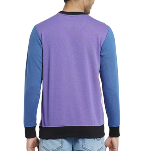 เสื้อสเวตเชิ้ตผู้ชายสีน้ำเงินกรมท่า คอกลม ติดกระดุม ทรงปกติ แขนยาว สวมใส่สบาย ผ้าถัก สำหรับฤดูหนาว ผลิตจากผ้าฝ้าย 100% - Product Image 6