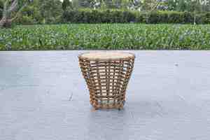 Ensemble de jardin en rotin pour l'extérieur, 5 places, meubles en osier contemporains, résistant aux intempéries, sièges de patio, design minimaliste, aluminium - Product Image 5
