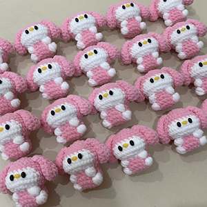 Crochet Animal Keychain Handmade <b>Cute</b> Amigurumi Keychain Pendant Knitting <b>Keyring</b> Backpack Car Charms OEM ODM Made In Vietnam - Product Image 2