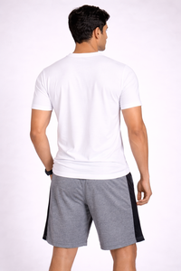 T-shirt pour homme 100% coton à manches courtes, respirant, coupe classique, couleur unie, vêtements de sport décontractés - Product Image 5