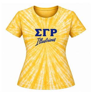 T-shirt personnalisé pour femme, tie-dye, coupe ample, décontracté, imprimé, vêtements de mode streetwear d'été - Product Image 1