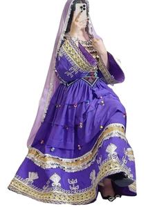 ชุดเดรสชาวอัฟกานิสถานแขนยาวและคอตตอนผ้าคอตตอนเสื้อผ้าอัฟกานิสถาน kuchi แบบสุภาพเรียบร้อยน้ำหนักเบาและนุ่ม - Product Image 2