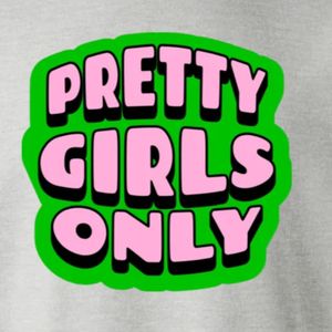 Sudadera de cuello redondo con estampado gráfico Grey Pretty Girls Only, de manga larga, puños acanalados, informal, de forro polar para mujer, estilo urbano. - Product Image 5