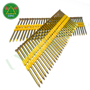 Clavos de acero en tira 3" x 0.120 4000 unidades, cabeza redonda, vástago liso, recubrimiento amarillo para carpintería, Vietnam - Product Image 6