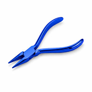 Blue Stainless Steel Chain Nose Jewelry Pliers Tapered Tip <b>Wire</b> Looping for Necklace Earring Ring Precision <b>Craft</b> Making Tool - Product Image 4
