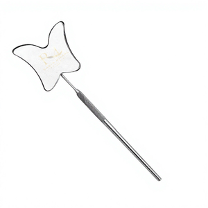 Butterfly Shape <b>Mirror</b> Reusable Beauty Tool Eyelash Extension Check Lash <b>Mirror</b> <b>Hand</b> <b>Held</b> Stainless Steel Silver Lash <b>Mirror</b> - Product Image 3