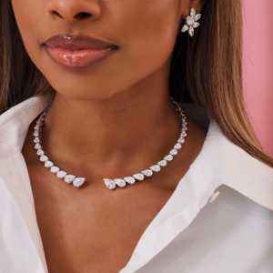 Boucles d'oreilles en or massif 14K 18K avec diamants de laboratoire taille poire et marquise, fermoir à levier, bijoux de mariée classiques de luxe, vente en gros - Product Image 6