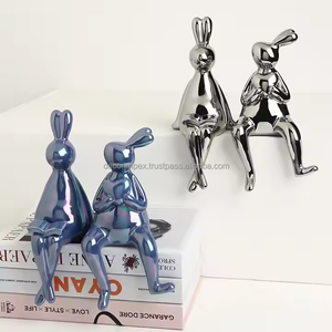 ของตกแต่งบ้านรูปกระต่ายรูปปั้นเครื่องประดับตกแต่งบ้านทำด้วยมือของตกแต่งบ้านไม่สนับสนุนทุกวันโดยการตกแต่ง impex - Product Image 2