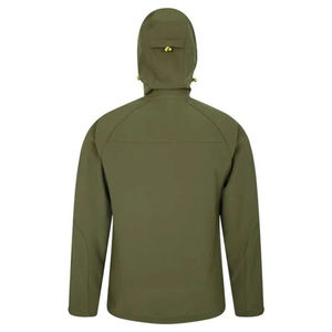 เสื้อแจ็คเก็ตกันลมสำหรับผู้ชายแบบขายส่ง น้ำหนักเบา กันน้ำ ผ้า softshell สำหรับฤดูหนาว มีฮู้ด คอเสื้อแบบมีปก ไซส์ใหญ่ เหมาะสำหรับเล่นกีฬา ซิปแบบรูด - Product Image 2