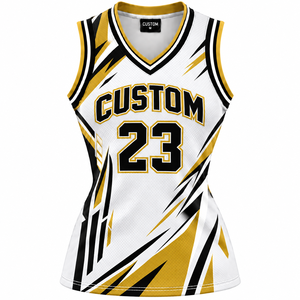 Maillot de basket-ball pour femme de haute qualité, uniforme de basket-ball pour femme, haut de basket-ball imprimé par sublimation, maillot en mesh - Product Image 1