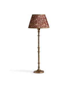 Lampe de table vintage en métal avec abat-jour plissé floral, artisanat en fer de qualité supérieure, éclairage d'ambiance chaleureux pour intérieurs élégants - Product Image 2
