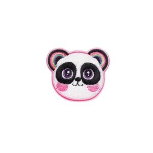 เสื้อผ้าสั่งทำราคาโรงงานขายส่ง แพทช์ปักลายแพนด้าน่ารักคุณภาพดีเยี่ยมสำหรับติดหมวก - Product Image 1