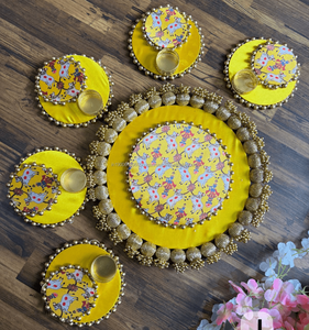 Indian Handmade Rangoli <b>Tealight</b> Set Festive Diwali <b>Candle</b> Holder for Home Office Christmas Decor Wedding Favor Gift - Product Image 1