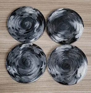 Posavasos de Resina de Diseño Personalizado, Estilo Clásico, Color Azul, Forma Elegante, Alta Calidad, Ecológico, Desechable, para Uso en el Hogar y Restaurantes, KISWAH - Product Image 3