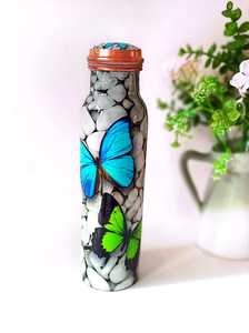 Street Modern Copper Water Bottle Super Quality Copper Bottle Offers Secure Grip From Breakage <b>drinkware</b> water bottle - Product Image 4