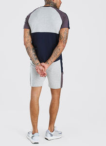 Ensembles de T-shirts d'été pour hommes, tailles variées, ensembles de vêtements de sport décontractés pour hommes, vente en gros, ensembles de T-shirts confortables et respirants avec shorts - Product Image 4