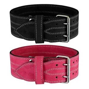 Ceintures de soutien lombaire en cuir naturel pour la musculation, personnalisables dans toutes les couleurs, avec boucle à double ardillon, vente en gros - Product Image 3