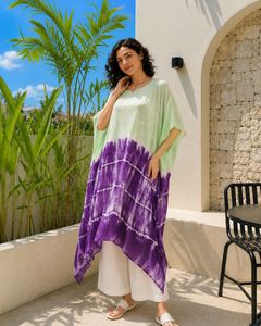 High Quality Designer Rayon Solid Daily Casual <b>Kaftan</b> for Women Sweetheart Neck 3/4 Sleeve <b>Summer</b> Regular Fit Washable - Product Image 1