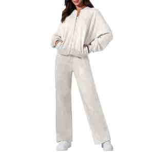 Conjunto Deportivo Informal de Dos Piezas para Mujer, Sudadera y Pantalones Deportivos - Product Image 5