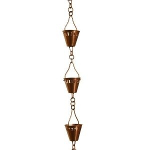 Cadena de Lluvia de Metal de Alta Calidad para Decoración Exterior del Hogar y Sistema Eficiente de Drenaje de Agua de Lluvia - Product Image 3