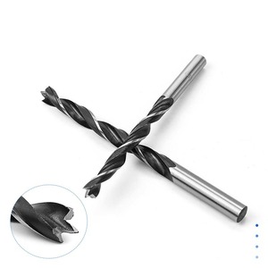 Mũi Khoan Gia Công Gỗ Rãnh Kép Chất Lượng Cao Mũi Khoan Gỗ Cán Tròn Cho Gỗ - Product Image 2