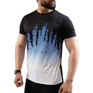 Camiseta con estampado por sublimación de último diseño para hombre y ropa de verano, camiseta sublimada con color personalizable para venta en línea - Product Image 2
