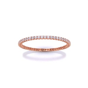 18K White Gold Plated CZ Diamond Tennis Bracelet Single Row <b>Round</b> Cut 4 Prong Setting Luxury Women Bracelet Wholsale - Product Image 2