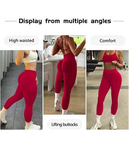 Scrunch Butt Sports Women Leggings Butt Lifting <b>Tummy</b> <b>Control</b> High Waisted Solid Workout Gym Running Compression Tight Yoga Pant - Product Image 6