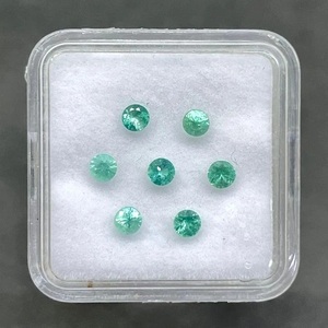 Esmeralda Colombiana Natural de 3mm, Corte Redondo, Sin Tratar, Piedras Preciosas Sueltas, Precio al por Mayor, Lote a Granel para Fabricación de Joyería - Product Image 1
