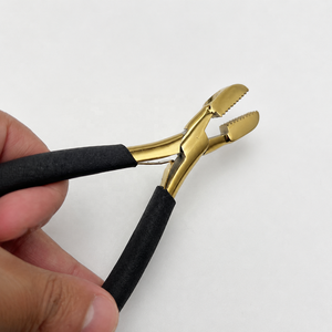 ที่หนีบลูกปัดสแตนเลส TEEJAY รุ่น Best Handheld Micro Nano Rings Crusher สีดำทอง สำหรับต่อผม  รับทำโลโก้ตามสั่ง - Product Image 3