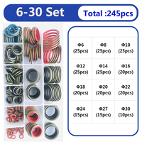 Kit d'assortiment de joints toriques moulés en métal NBR Aidisi M6 M8 M10-M30, produits en caoutchouc pour joints d'étanchéité de tuyaux d'huile hydraulique haute pression