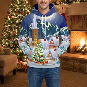 Sudaderas Navideñas para Hombre, Diseños Modernos, Impresión por Sublimación Personalizada, Tela Suave y Transpirable - Product Image 3