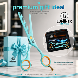 NYBL-55 5.5inch Straight <b>Left</b>-<b>handed</b> <b>Scissors</b> JAPAN 440C Sharp 58-59HRC Hardness Stainless Steel Handle Barber Shears Hair 28 - Product Image 4