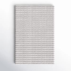 Alfombra de lana de pelo alto, suave y acogedora, con rayas, estilo moderno para dormitorio y sala de estar, alfombras tejidas antideslizantes para decoración del hogar. - Product Image 6