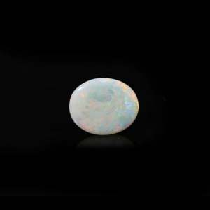 Natural Yellow Opal 4.2 Carat Faceted Cabochon 20mm Fine Quality Certified Gemstone - Product Image 2