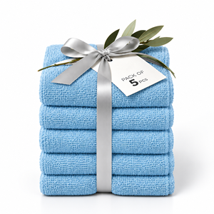 Multi Pack Soft Cotton <b>Washcloths</b> Highly Absorbent Terry <b>Face</b> and Body Towels - Product Image 6