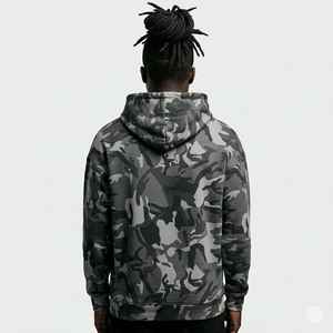 Fabrication de sweats à capuche camouflage en molleton de coton pour l'hiver, sweats à capuche épais pour hommes, sweats à capuche et sweat-shirts et vestes - Product Image 2