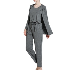 Women's Sleepwear Cotton <b>Pyjamas</b> Women Sleepwear Pijamas Woman Nighty Three-piece Sets - Product Image 4